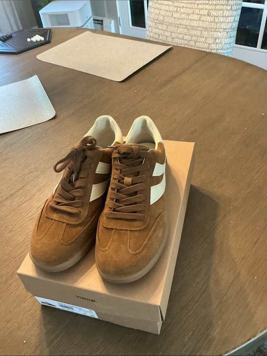 Vince Shoes - Vince oasis Suede Sneakers in elmwood new with box